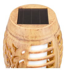 Lampa solarna LED ogrodowa pochodnia 50cm bambus | LVT