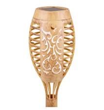 Lampa solarna LED ogrodowa pochodnia 50cm bambus