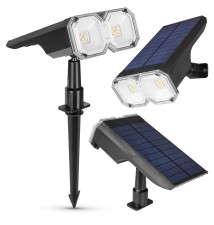 Lampa LED solarna wbijana duo
