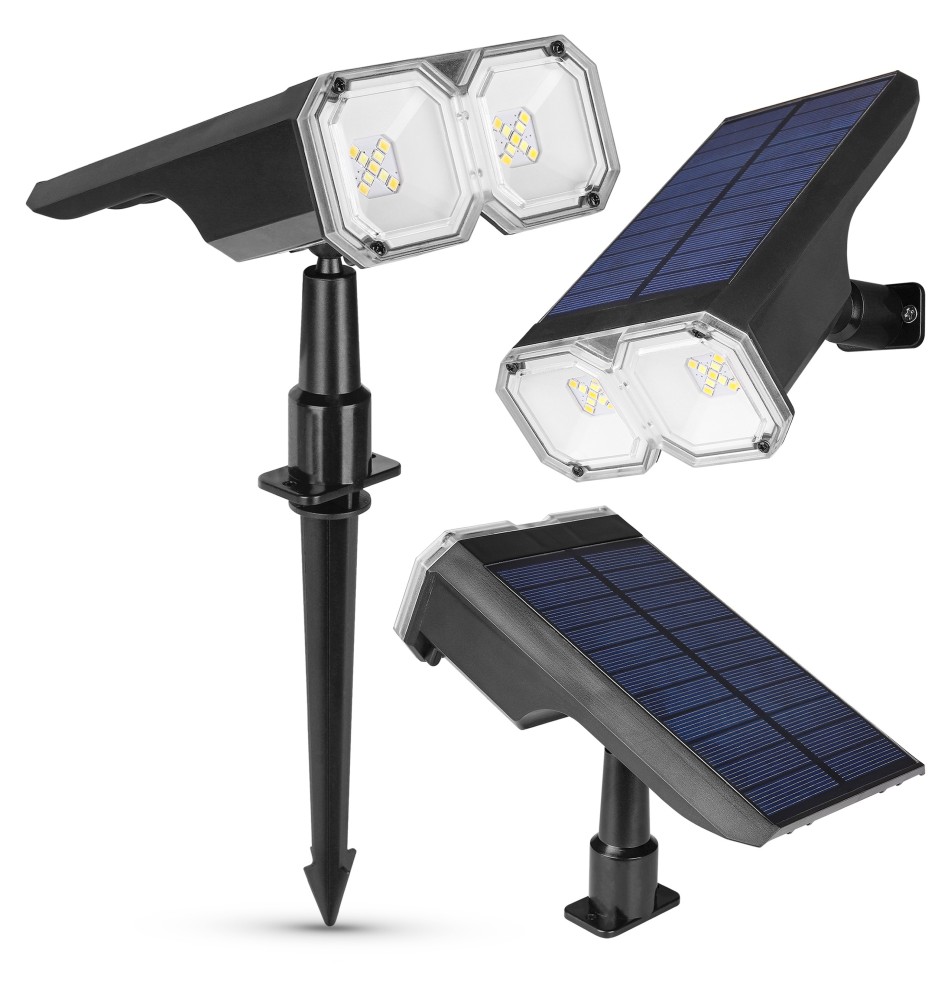 Lampa LED solarna wbijana duo