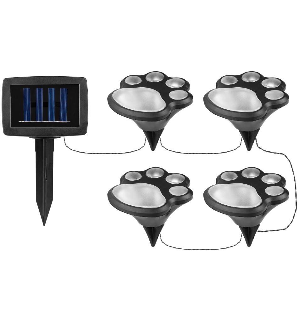 Lampa LED solarna 4xSMD wbijana psie łapki 470cm | LVT