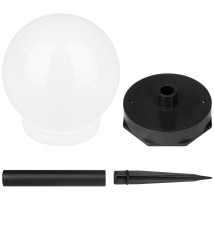 Lampa LED solarna wbijana kula ogrodowa 10cm | LVT