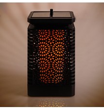 Lampa LED solarna dekoracyjna płomień kwadrat