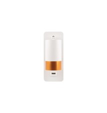 Kinkiet do czytania Klemens GU10 biały + złoty USB A + C | LVT