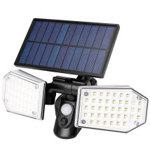 Naświetlacz LED solarny IP65 78xSMD PIR | LVT