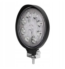 Lampa LED Robocza 10-30V 27W 9LED okrągła WR