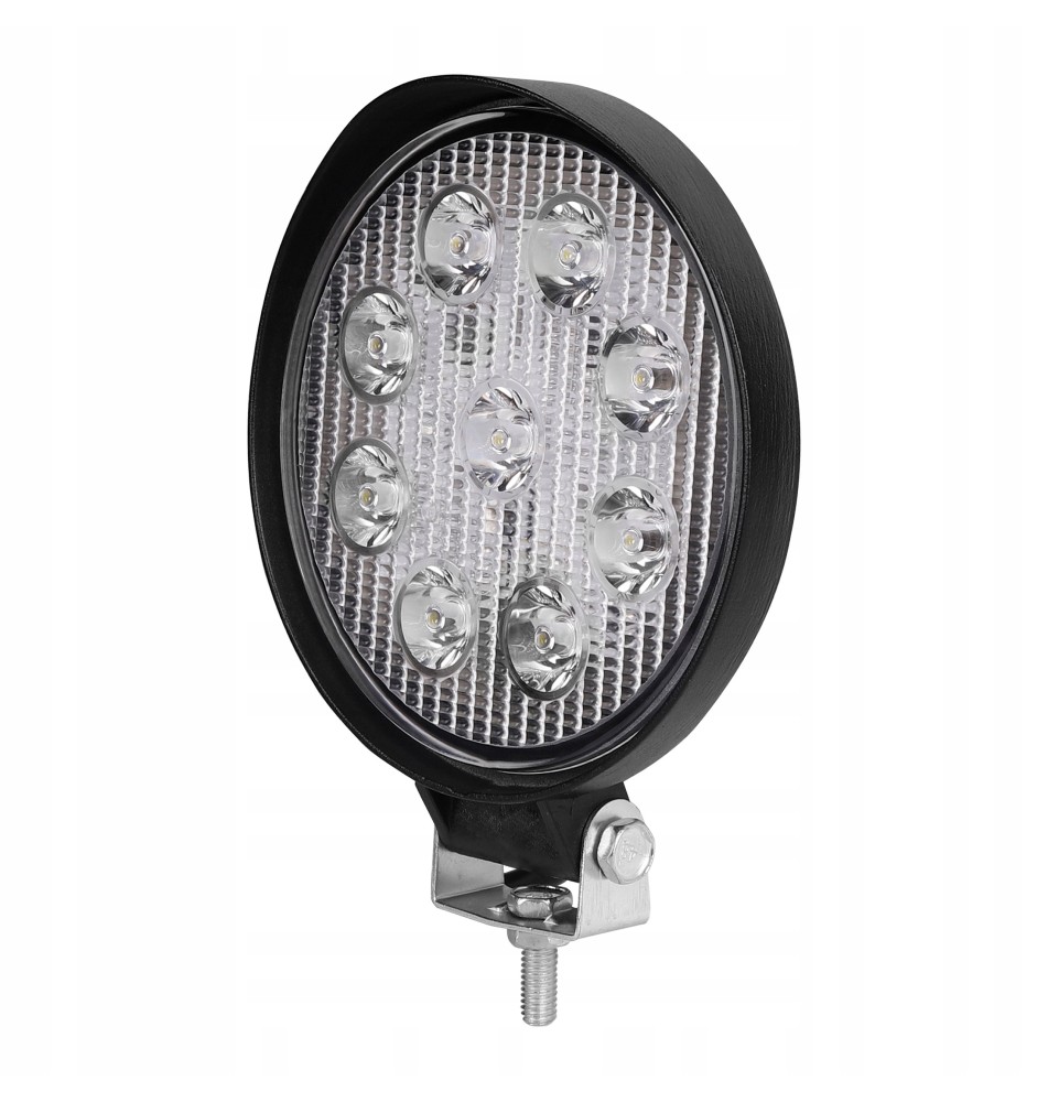 Lampa LED Robocza 10-30V 27W 9LED okrągła WR