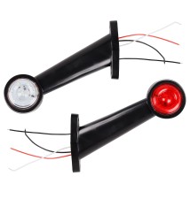 Lampa obrysowa LED 12-24V biała + czerwona 2 szt.