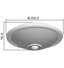 2xE27 PIR Ceiling Light | LVT