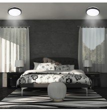 Plafon Solen 2xE27 okrągły czarny