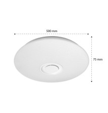Plafon Led Porto 72W 500mm RGBW CCT Głośnik Pilot | LVT