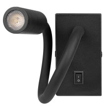 Kinkiet do czytania Leo LED 3W 4000K czarny | LVT