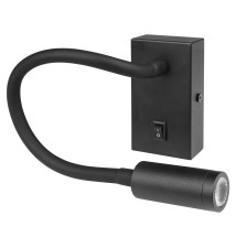 Kinkiet do czytania Leo LED 3W 4000K czarny | LVT