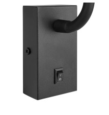 Leo LED 3W 4000K Black Reading Wall Sconce | LVT