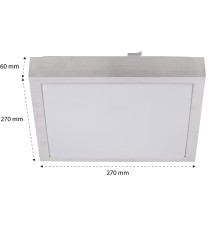 Plafon Solen 2xE27 kwadrat czujnik mikrofalowy DIP | LVT