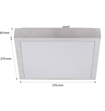 Plafon Solen 2xE27 kwadrat czujnik mikrofalowy DIP