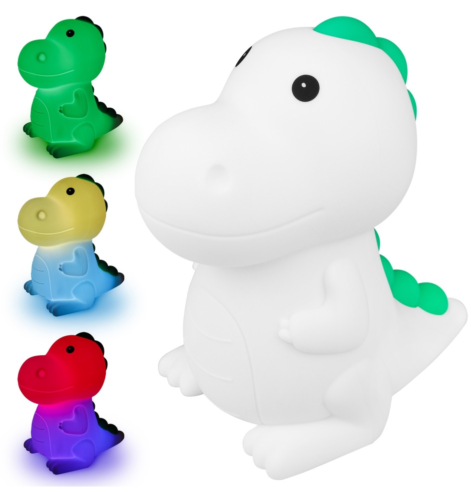 Lampa LED MasterLedziak dziecięca dinozaur RGBWW