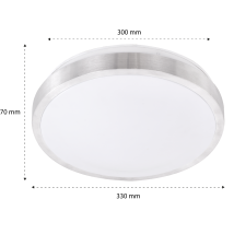 Plafon Solen 2xE27 okrągły czujnik mikrofalowy DIP