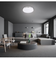 Plafon Solen 2xE27 okrągły czujnik mikrofalowy DIP