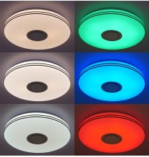 Plafon Led Nevada 72W 500mm RGBW CCT Głośnik Pilot | LVT