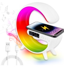 Lampa biurkowa G LED RGB 5W QI Głośnik 235mm