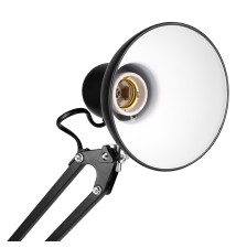 Lampa biurkowa kreślarska Lena E27 czarna