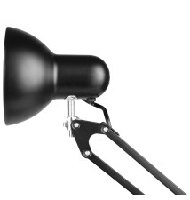 Lampa biurkowa kreślarska Lena E27 czarna | LVT