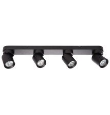 Kinkiet GU10 LED Timo ruchomy x4 czarny | LVT