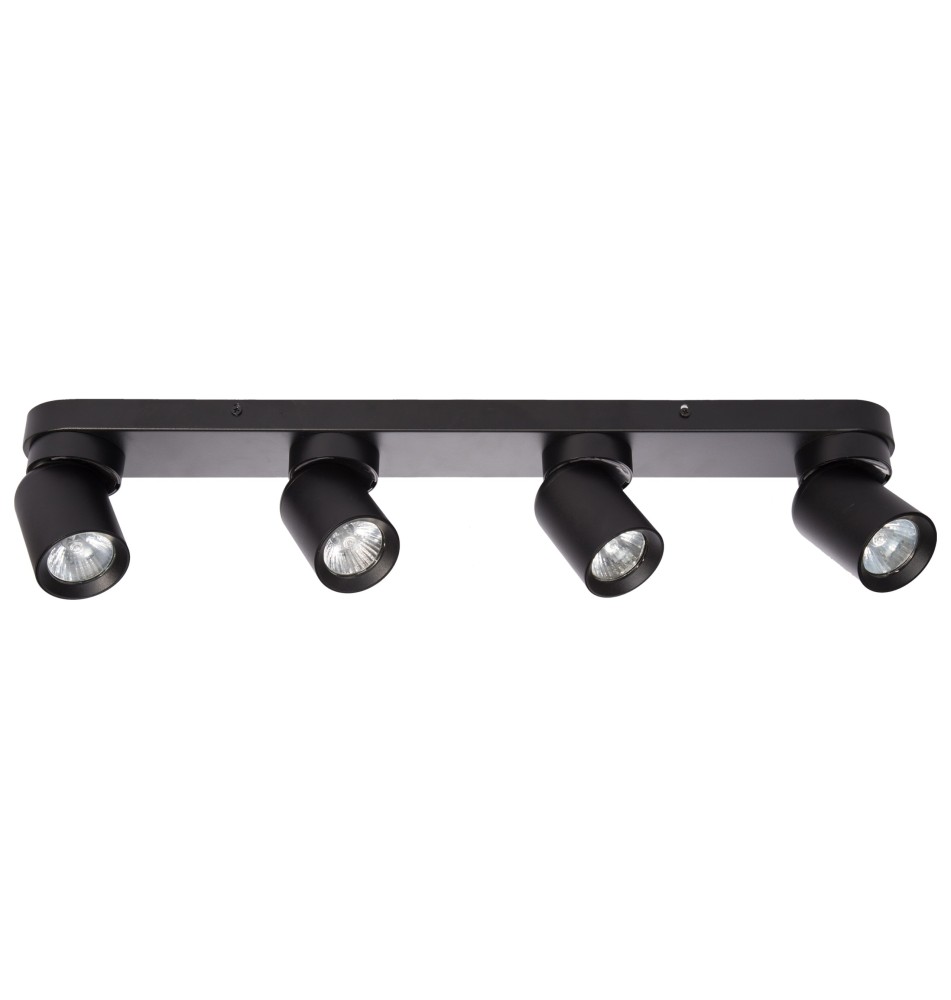 Kinkiet GU10 LED Timo ruchomy x4 czarny | LVT