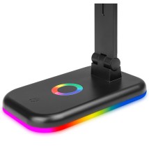 Lampa biurkowa Alma LED RGB + CCT 12W czarna | LVT