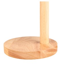 Lampa biurkowa Woody E27 czarna + drewno | LVT