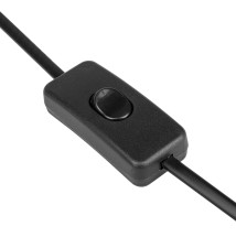 Lampa biurkowa Woody E27 czarna + drewno