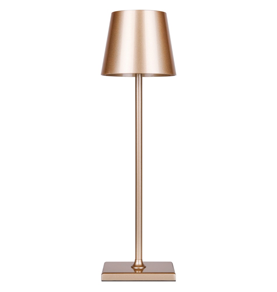 Lampa biurkowa Solio LED 4000K akumulator złota | LVT