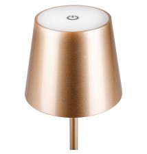Lampa biurkowa Solio LED 4000K akumulator złota | LVT
