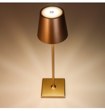 Lampa biurkowa Solio LED 4000K akumulator złota