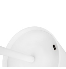 Lampa biurkowa Solio LED 4000K akumulator biała | LVT