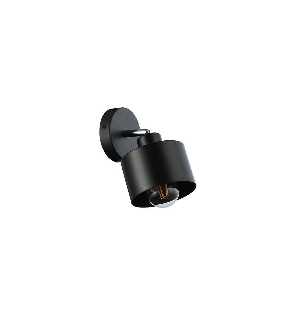 Kinkiet E27 LED Elza ruchomy x1 czarny | LVT