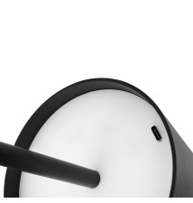 Lampa biurkowa Solio LED 4000K akumulator czarna