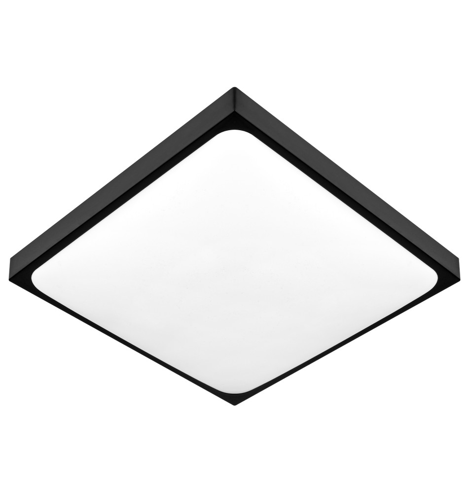 Plafon Luvo 2xE27 kwadrat czarny | LVT