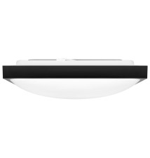 Plafon Luvo 2xE27 kwadrat czarny | LVT