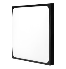 Plafon Luvo 2xE27 kwadrat czarny | LVT