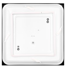 Plafon Luvo 2xE27 kwadrat czarny