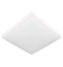 Plafon Luvo 2xE27 kwadrat biały | LVT
