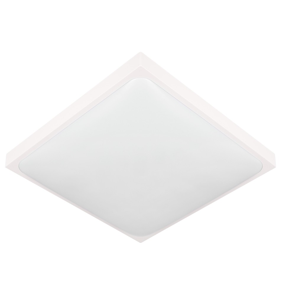 Plafon Luvo 2xE27 kwadrat biały z czujnikiem mikrofalowym