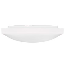 Plafon Luvo 2xE27 kwadrat biały z czujnikiem mikrofalowym