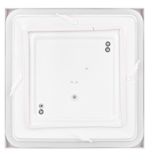 Plafon Luvo 2xE27 kwadrat biały z czujnikiem mikrofalowym