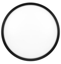 Plafon Luvo 2xE27 okrągły czarny z czujnikiem mikrofalowym