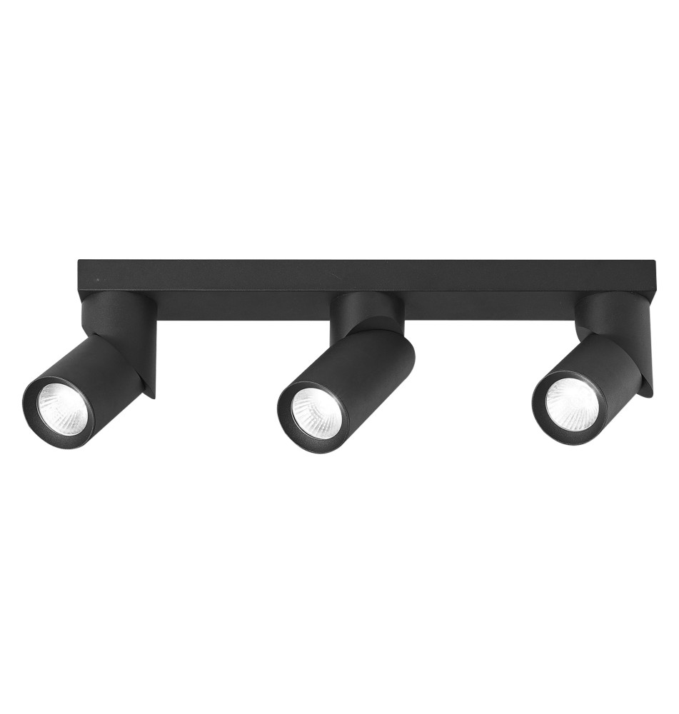 Rita Adjustable GU10 LED Wall Sconce, Set of 3, Black | LVT