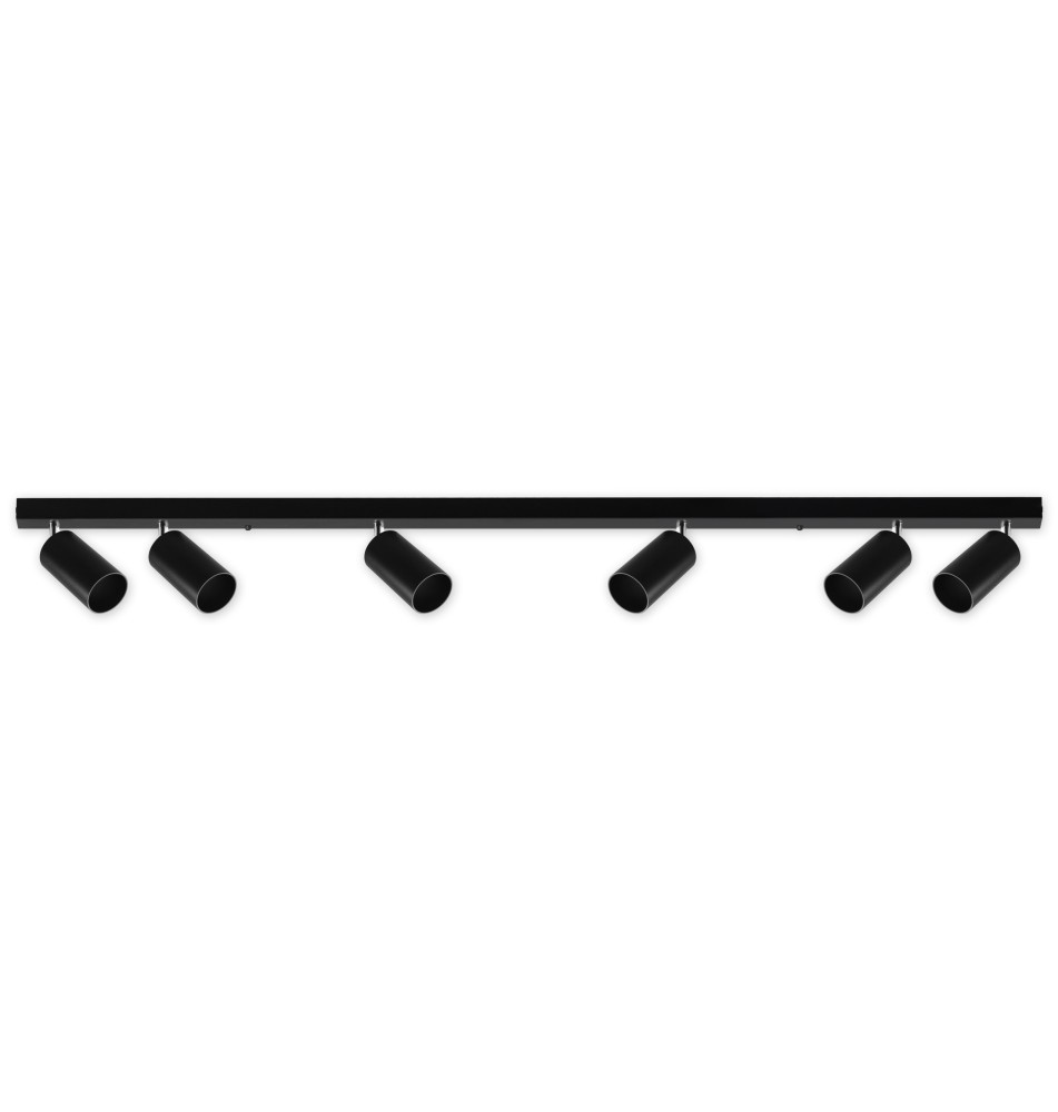 Kinkiet GU10 LED Bardo ruchomy x6 czarny | LVT