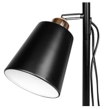 Lampa podłogowa Koko 2x E27 140cm czarna + złota